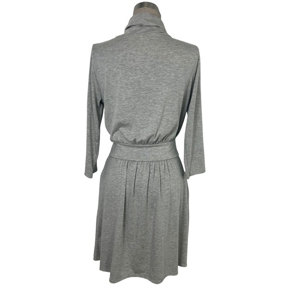 Fleur't Iconic Lingerie Robe Heather Gray Belted Pockets‎ Small/Medium S/M $110 - Picture 3 of 9